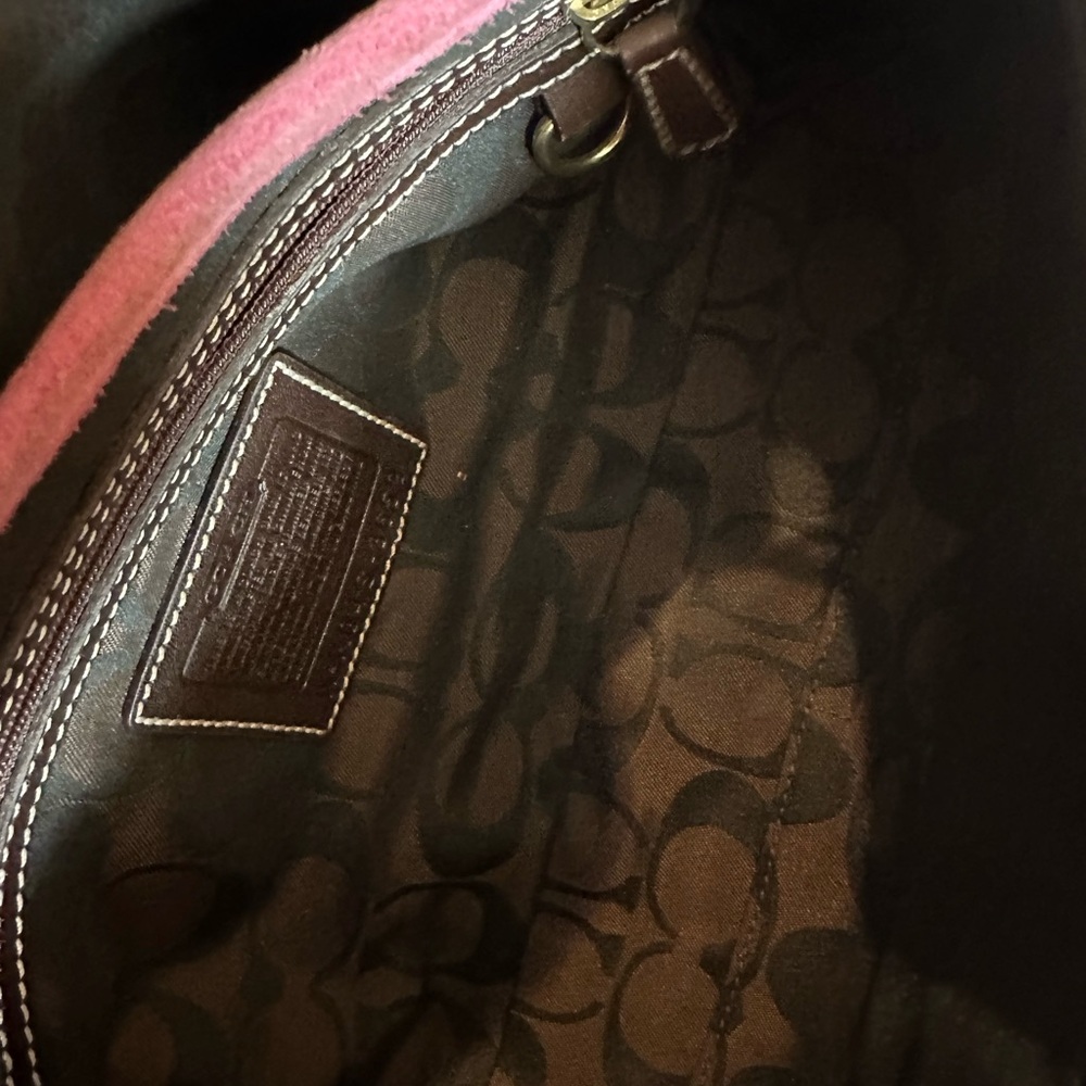 Vintage coach bag, beautiful suede - Picture 8 of 10